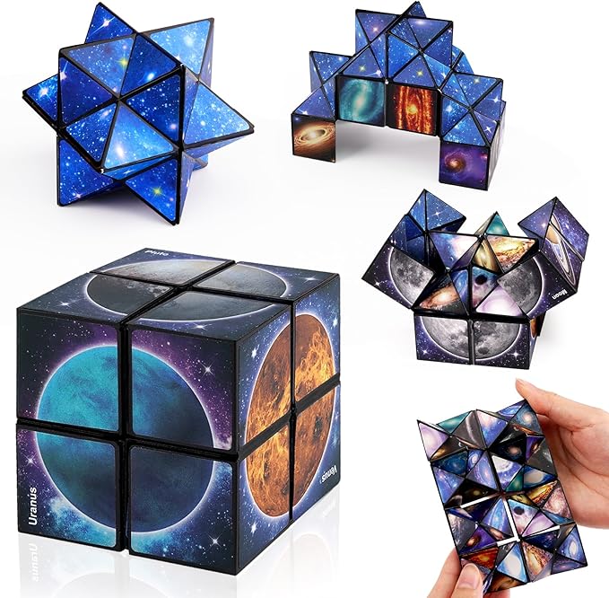 Neuro Cube™ – Space Infinity Fidget Cube for Focus, Travel & Play